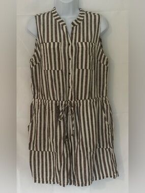Kelly Renee Linen Blend Romper XL